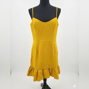Dress the Population Mustard Mini Dress